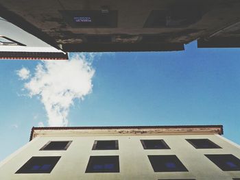 Low angle view of building against sky