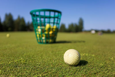 Close-up of ball on table