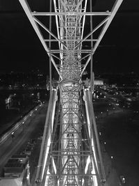 View of bridge at night