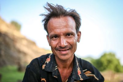 Portrait of smiling man