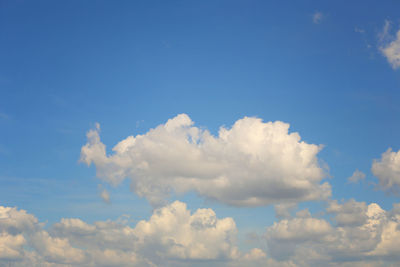 Low angle view of clouds in sky