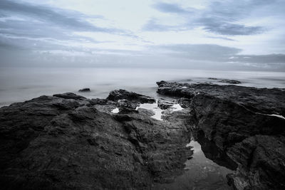 Rock formations at seaside