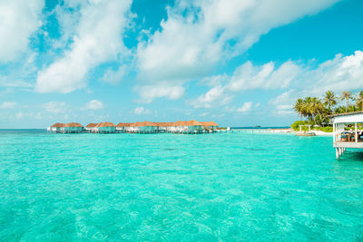 Panoramic view of sea against sky