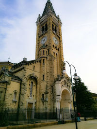 Low angle view of clock tower