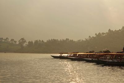 Scenic view of river against sky