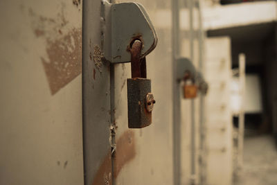 Close-up of old door