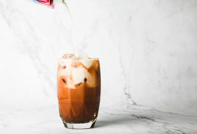 Close-up of drink on table