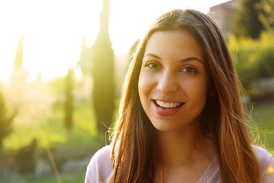 Portrait of a smiling young woman