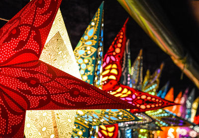 Low angle view of christmas decoration