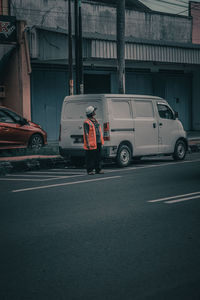 Car on street in city