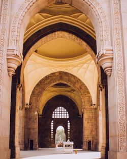 Low angle view of gateway of india