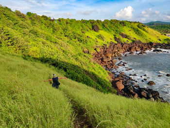 Scenic view of landscape against sky