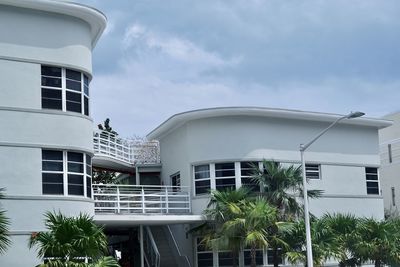 Low angle view of building against sky