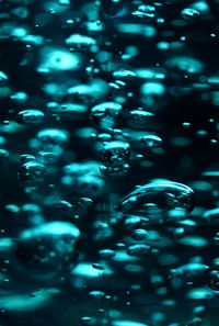 Close-up of bubbles in sea