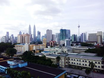 City skyline against sky