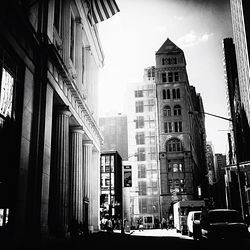 Low angle view of modern buildings