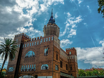 Low angle view of building against sky