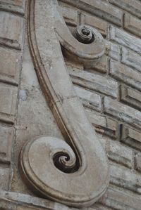 Low angle view of weathered wall