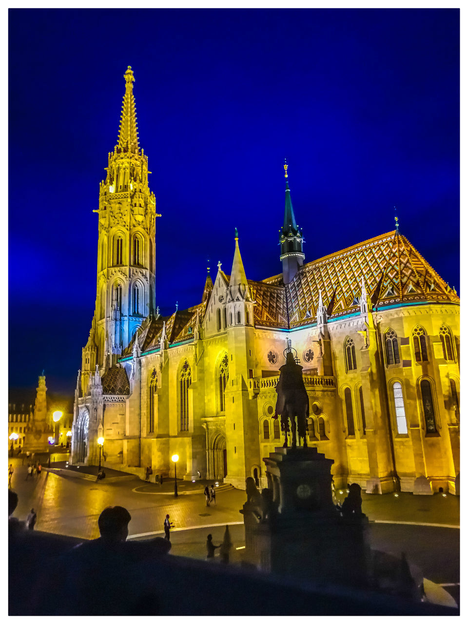 architecture, building exterior, built structure, illuminated, building, night, religion, transfer print, place of worship, auto post production filter, belief, sky, spirituality, travel destinations, tower, travel, city, tourism, spire, ornate