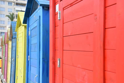 Full frame shot of multi colored building