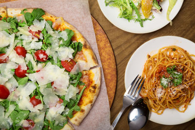 Close-up of food on table