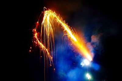 Low angle view of fireworks