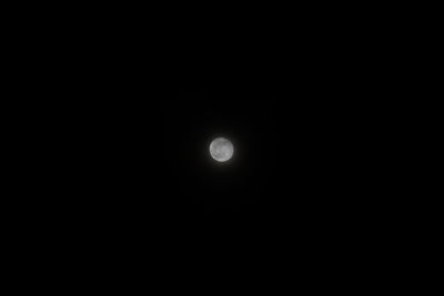 Low angle view of moon in sky