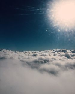 Low angle view of cloudy sky