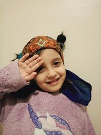 Portrait of smiling girl