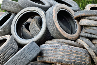 Pile of abandoned tires