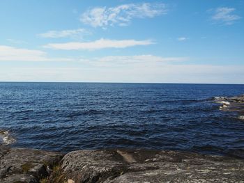 Scenic view of sea against sky