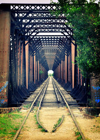 View of railroad bridge