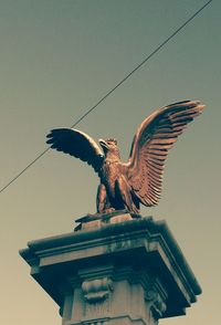 Low angle view of statue