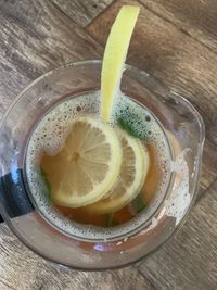 Close-up of drink on table