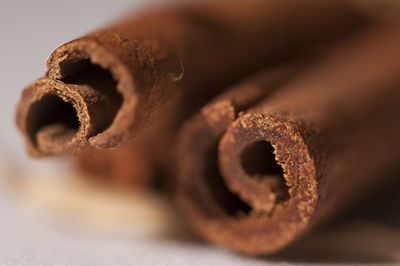 Close-up of chocolate cake on table