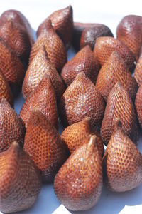 High angle view of fruits for sale