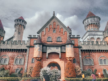Low angle view of historical building against sky