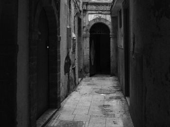 Interior of abandoned building