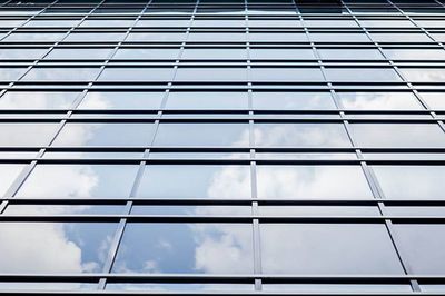 Low angle view of modern building