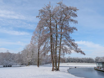 Winter at the castle of raesfeld