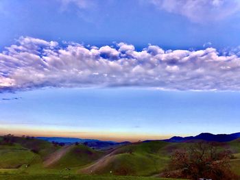 Scenic view of landscape against sky