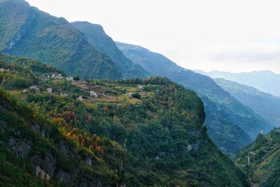 Scenic view of mountains