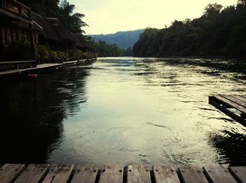 Pier on lake