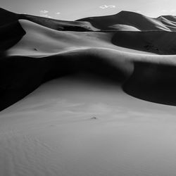 Scenic view of desert against sky