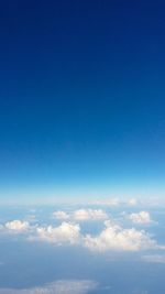 Scenic view of clouds in blue sky