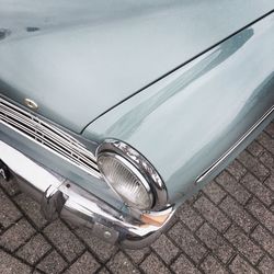 View of train on road