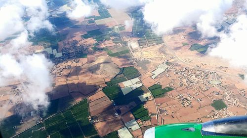 Aerial view of landscape