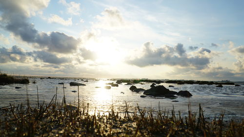 Scenic view of sea against sky