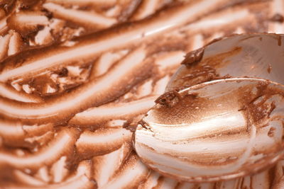 High angle view of dessert