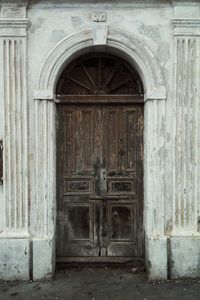 Close-up of closed door